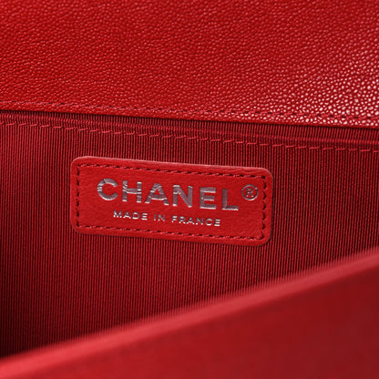 Chanel Caviar Quilted Medium Boy Flap Red 6 of 11