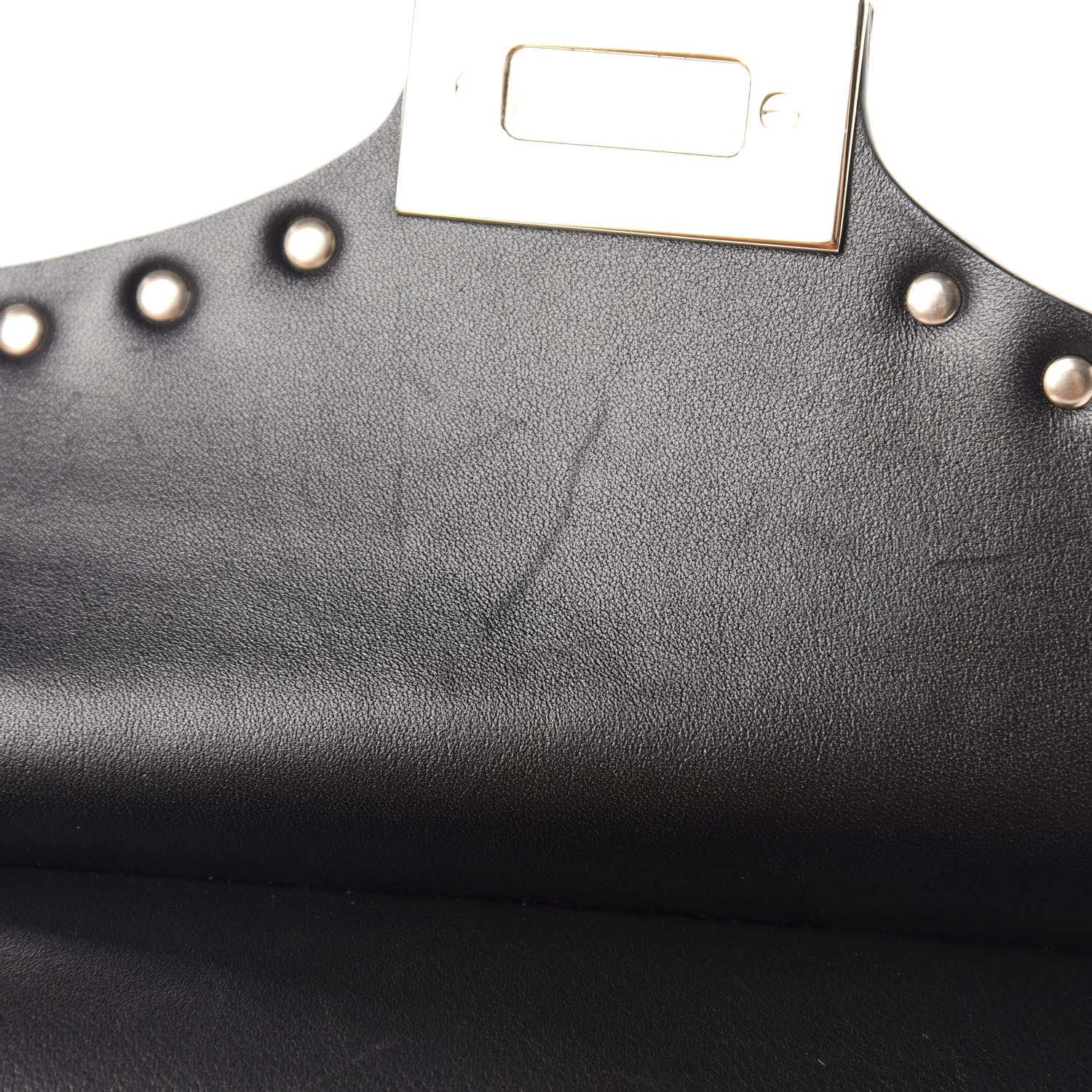 Valentino Garavani Calfskin Rockstud Crossbody Messenger Bag Black 8 of 11