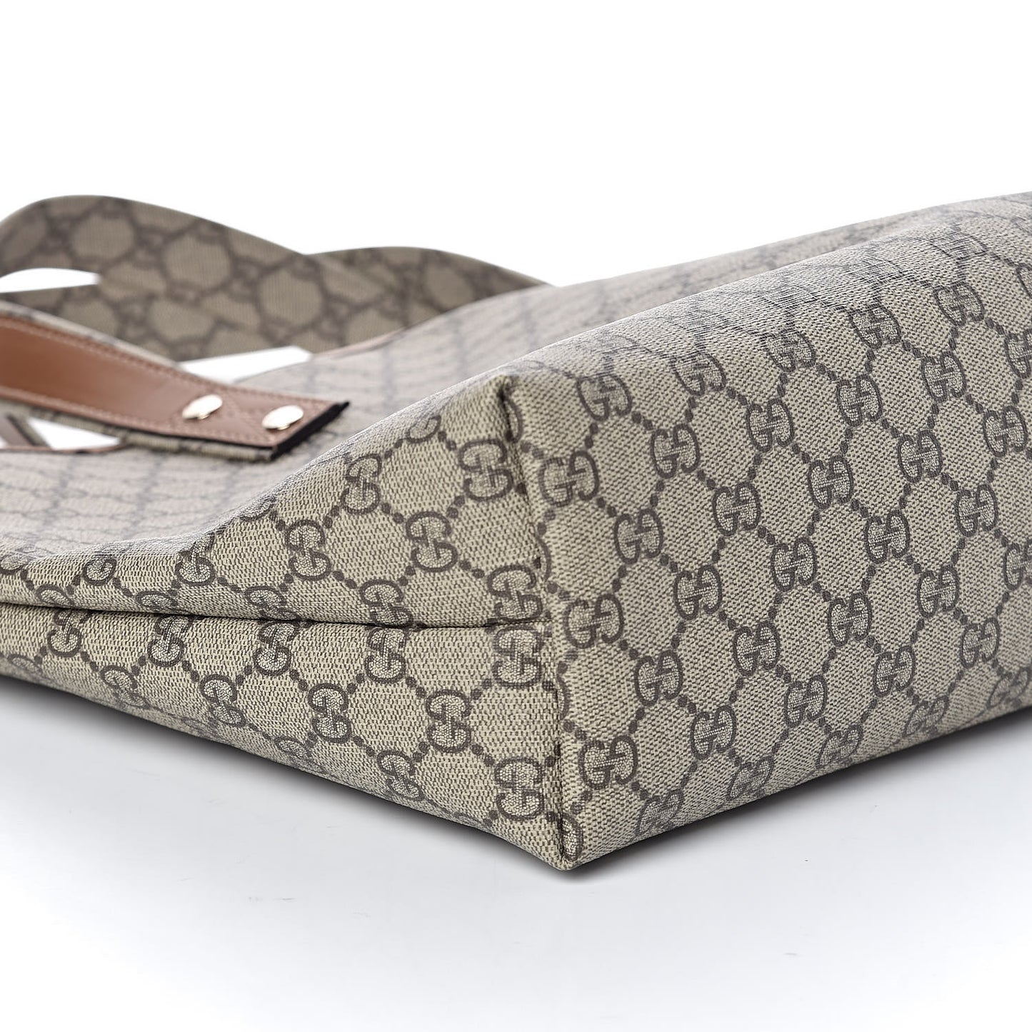 GG Plus Monogram Medium Signature Web Loop Tote Brown