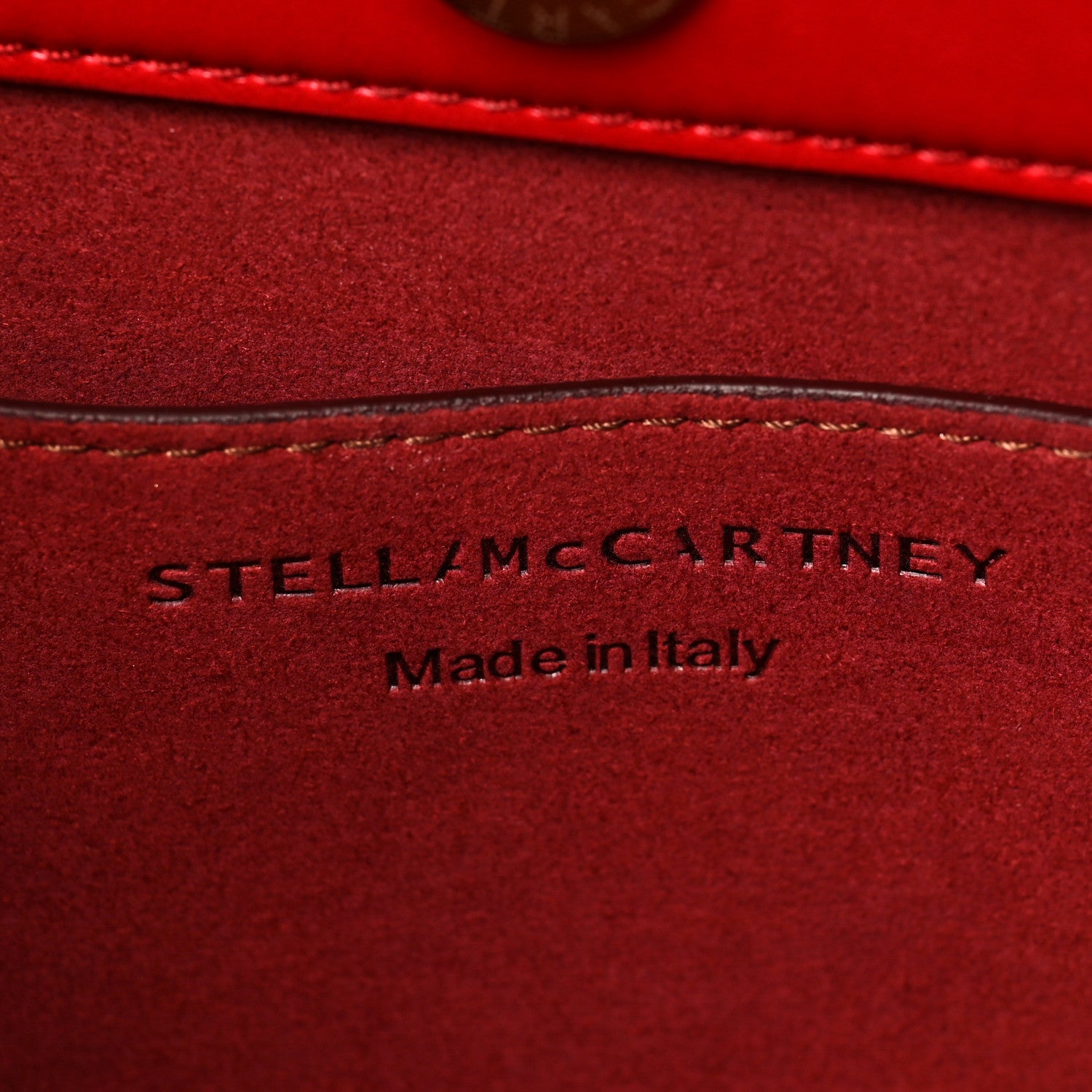 Stella McCartney Eco Alter Nappa Medium Frayme Shoulder Bag Red 6 of 8