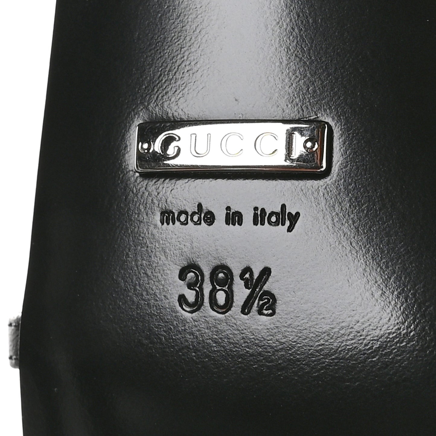 Tela Retino Nappa Charlotte Crystal GG Monogram Square G 75mm Slingback Pumps 38.5 Black
