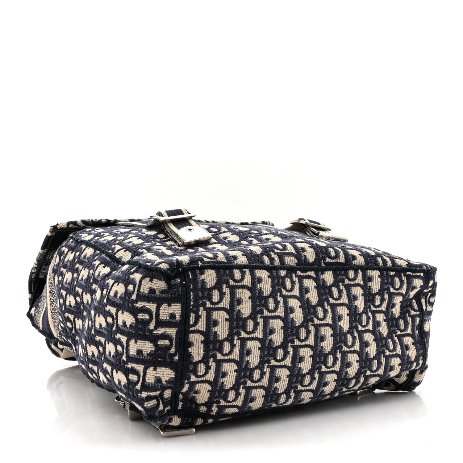 Christian Dior Oblique Backpack Blue White 4 of 12