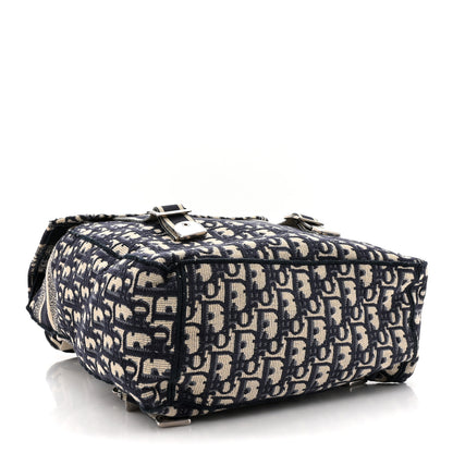 Christian Dior Oblique Backpack Blue White 4 of 12
