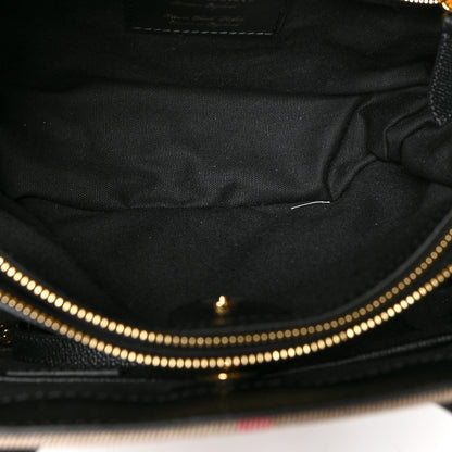 Burberry House Check Grainy Calfskin Medium Banner Tote Black 4 of 9