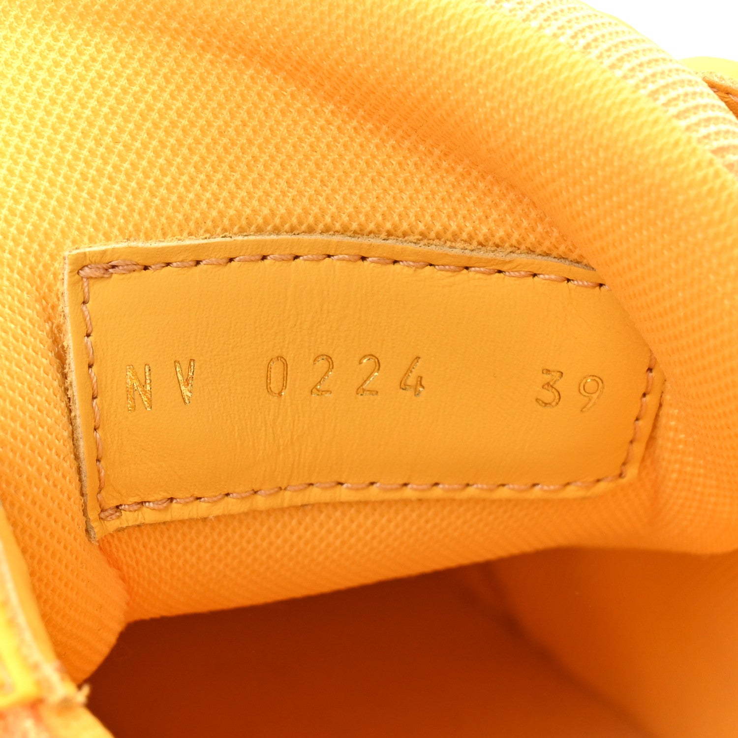 Louis Vuitton Grained Calfskin Womens LV Trainer Sneakers 39 Yellow 11 of 11