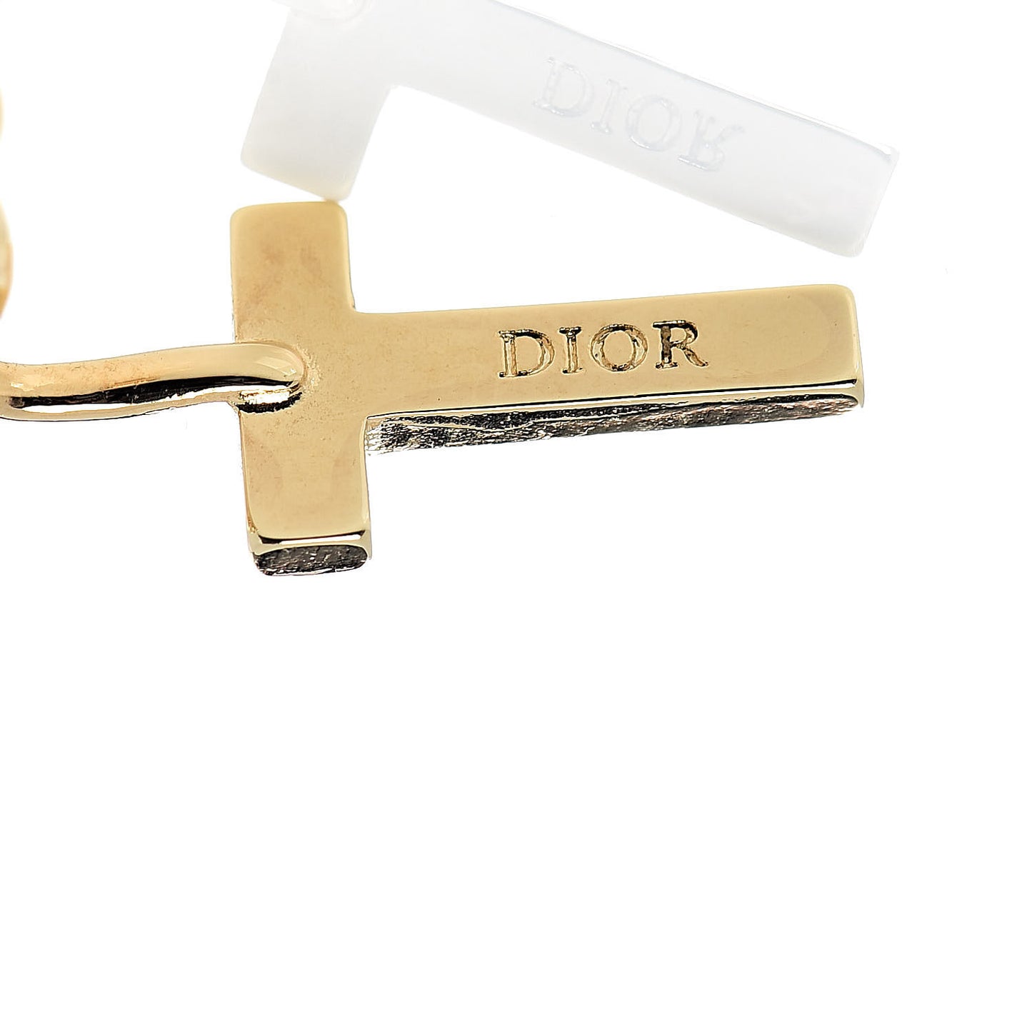 Pearl My ABCDior T Tribale Earring Gold