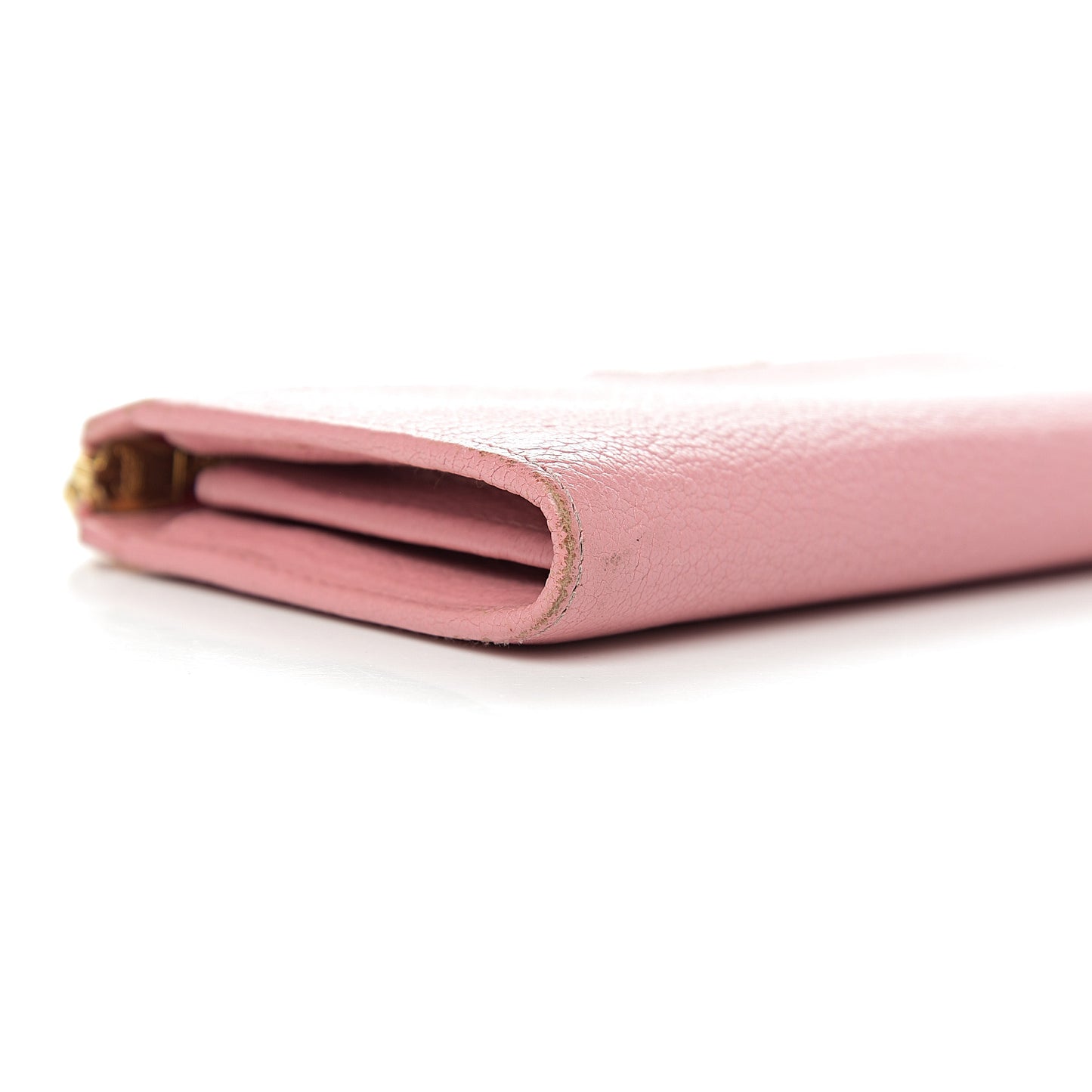Goatskin Madras Zip Around Wallet Rosa
