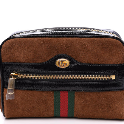 Gucci Suede Small Ophidia Belt Bag 85 34 Brown 9 of 9