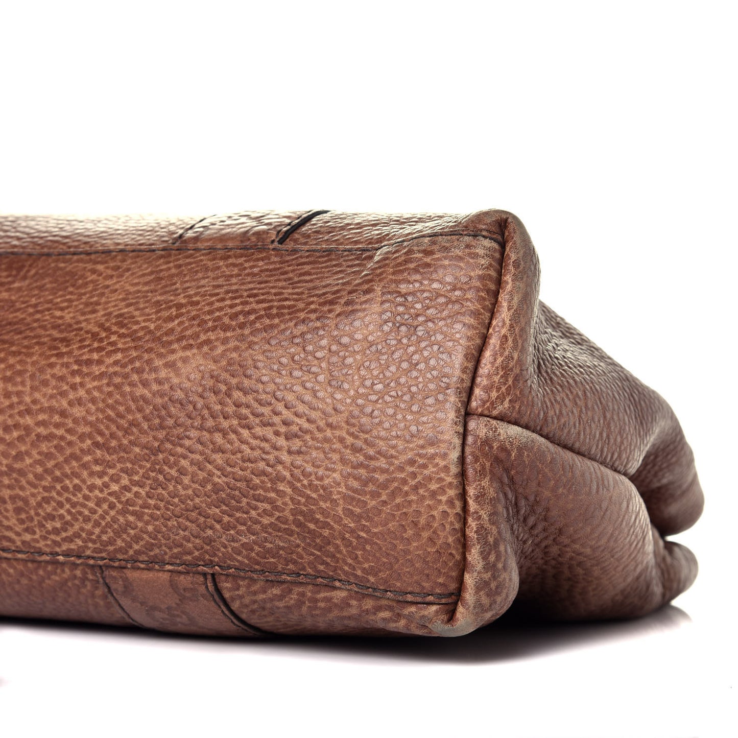Calfskin Medium Bamboo Bar Tote Bag Brown