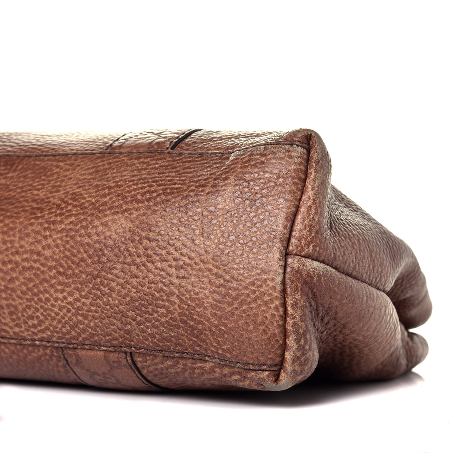 Gucci Calfskin Medium Bamboo Bar Tote Bag Brown 9 of 10