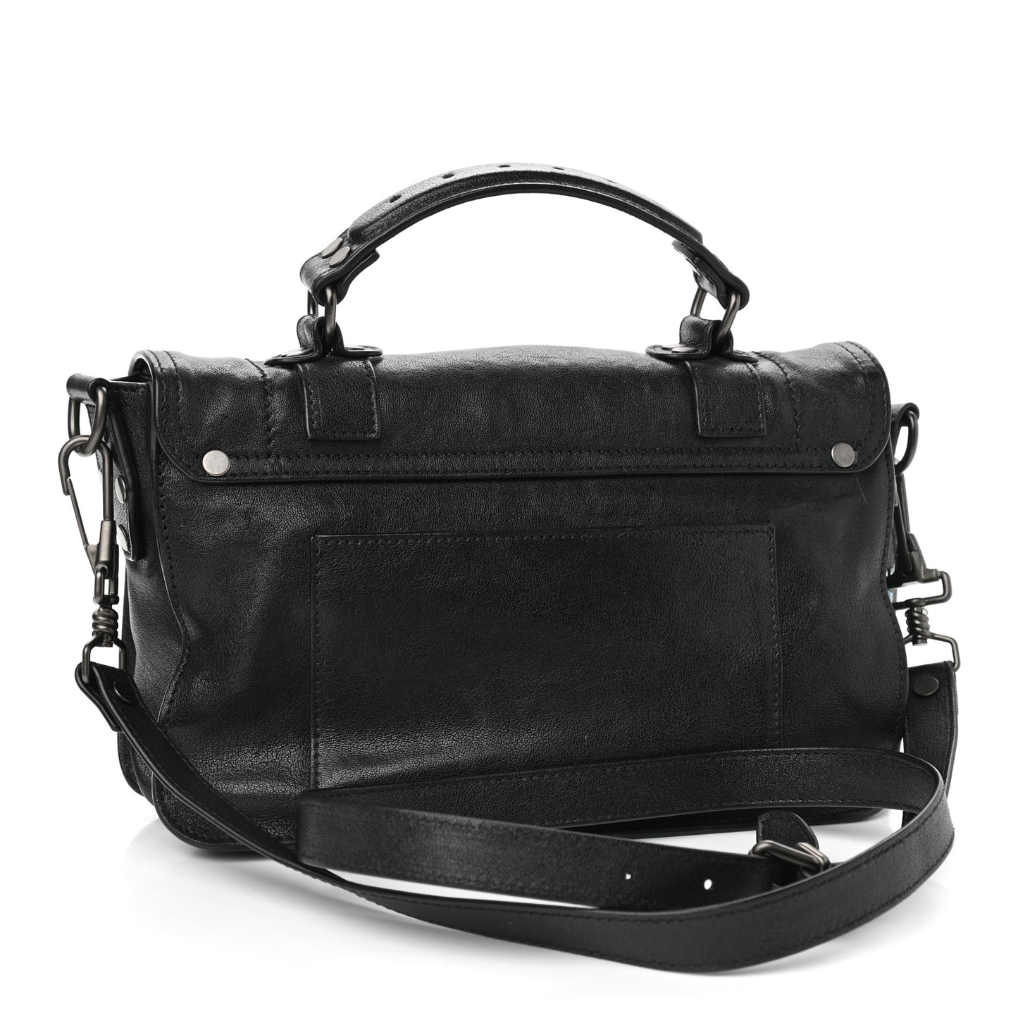 Lambskin Tiny PS1 Satchel Black