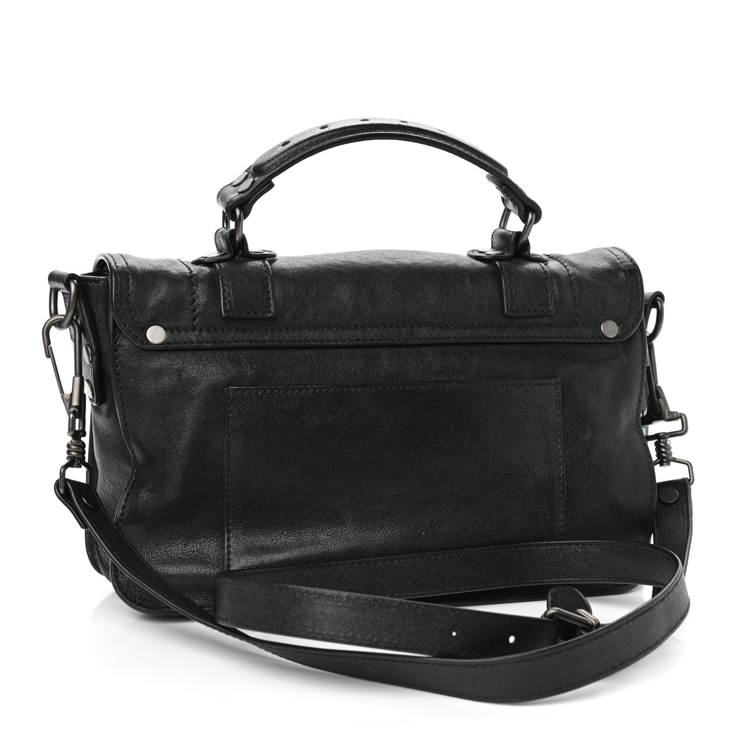 Proenza Schouler Lambskin Tiny PS1 Satchel Black 3 of 10