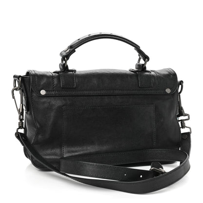 Proenza Schouler Lambskin Tiny PS1 Satchel Black 3 of 10