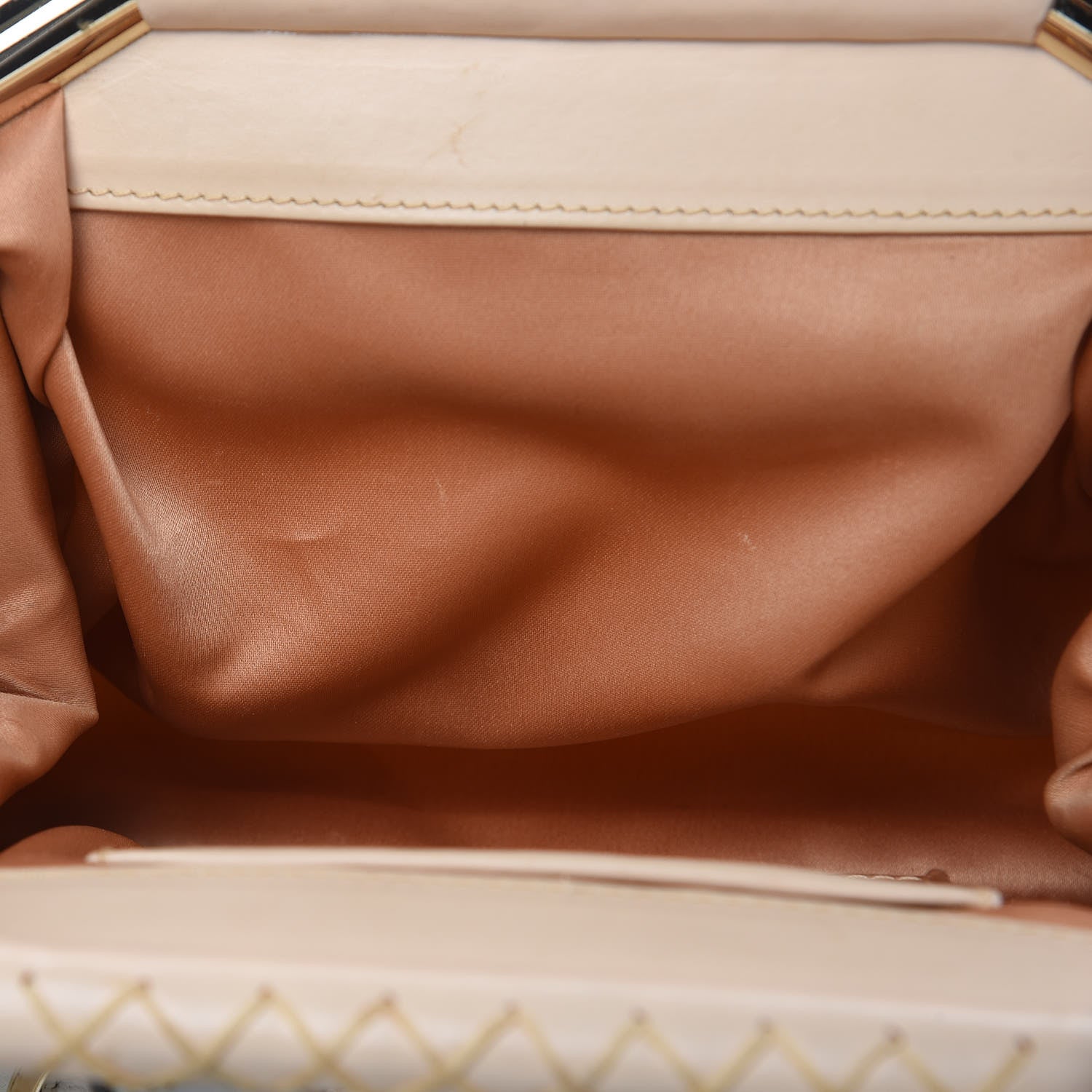 Versace Satin Chain Satchel White 15 of 16