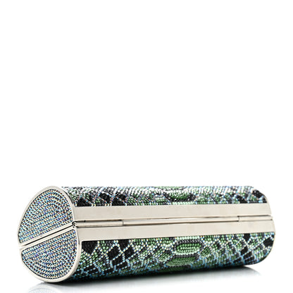 Judith Leiber Swarovski Crystal Scales Minaudiere Clutch Blue Multicolor 5 of 13