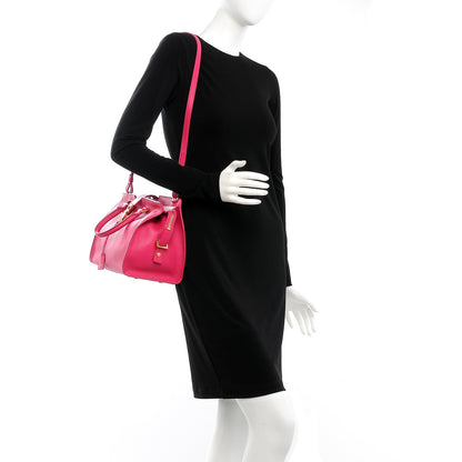 Saint Laurent Calfskin Small Monogram Cabas Fuchsia 2 of 7