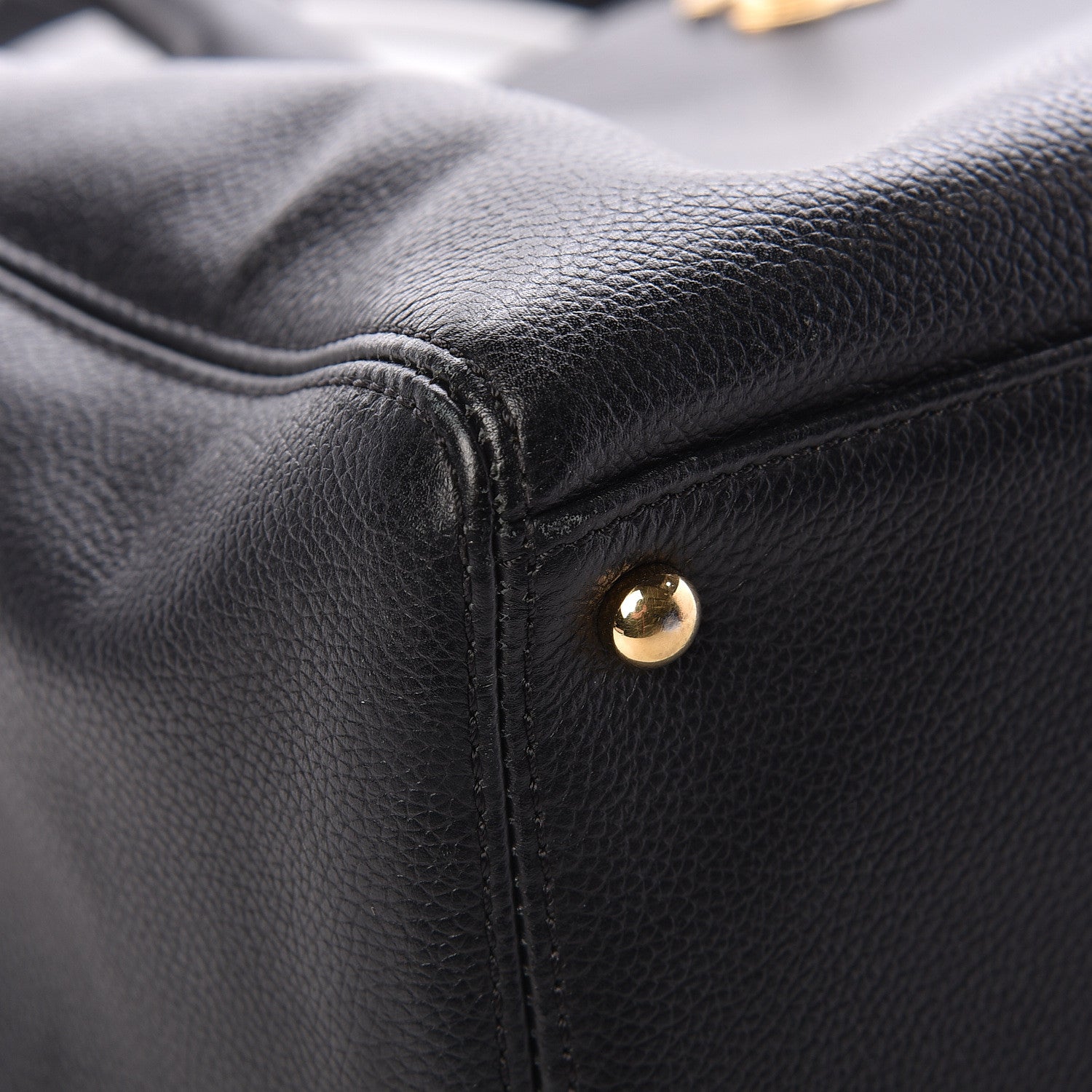 Chanel Calfskin Cerf Executive Shopper Tote Black 12 of 15