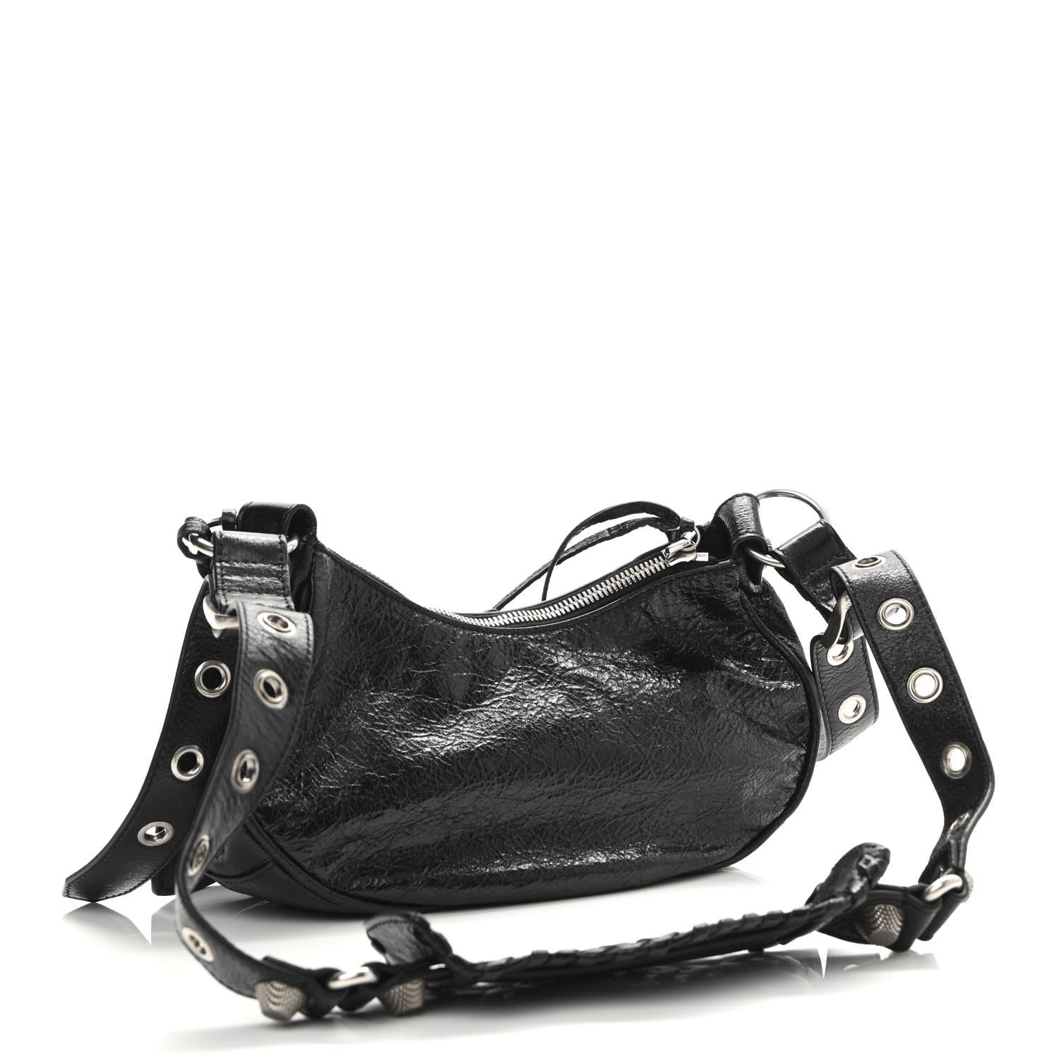 Balenciaga Agneau Arena Le Cagole Shoulder Bag XS Black 3 of 10