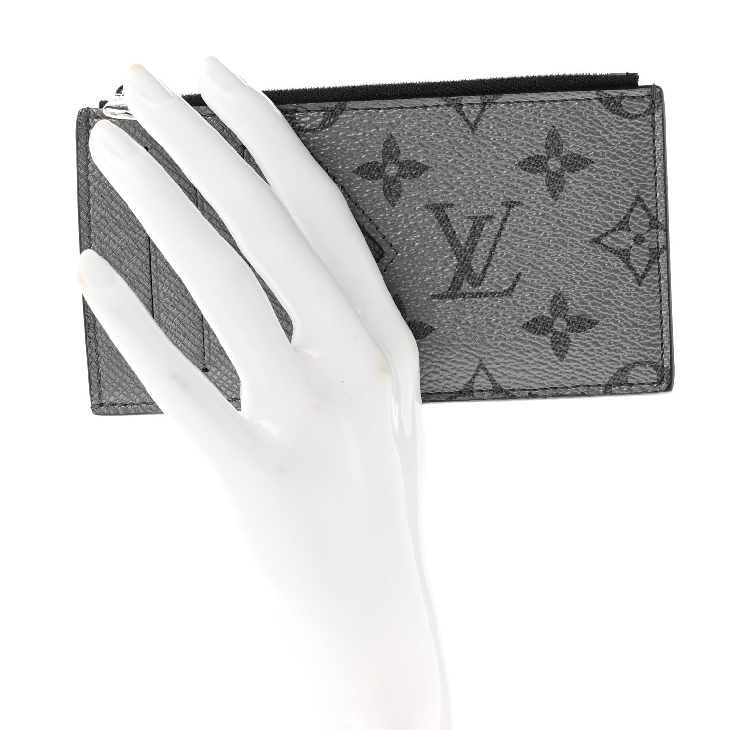 Louis Vuitton Taigarama Coin Card Holder Gunmetal 2 of 7