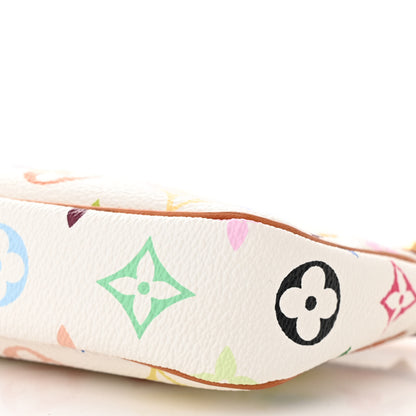 Louis Vuitton Monogram Multicolor Pochette Accessories White 9 of 9