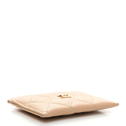 Chanel Caviar Quilted Card Holder Beige 4 of 8