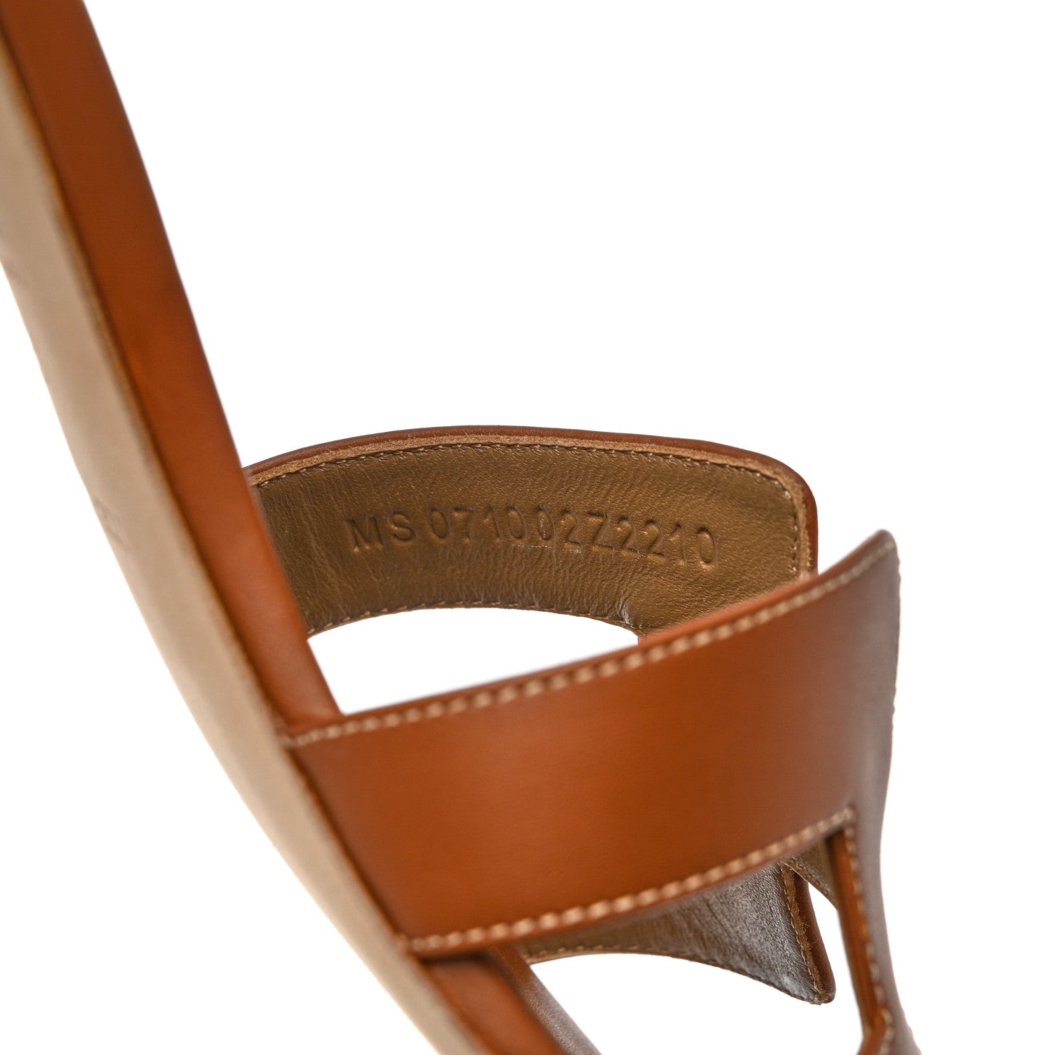 Hermes Calfskin Oasis Sandals 38 Gold 6 of 9