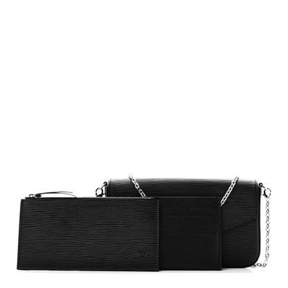 Louis Vuitton Epi Pochette Felicie Black 3 of 10