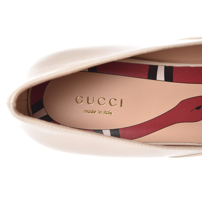 Gucci Malaga Kid Polly Kiltie Fringe Loafer Pumps 39 Mystic White 7 of 9