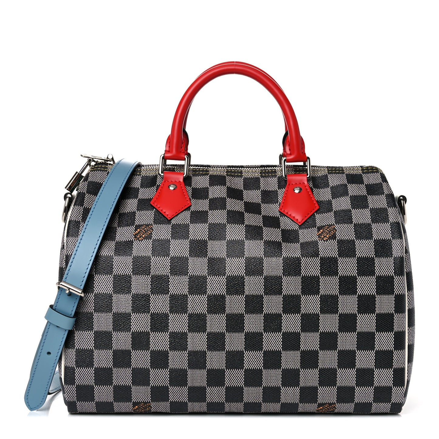 Damier Speedy Bandouliere 30 Black White