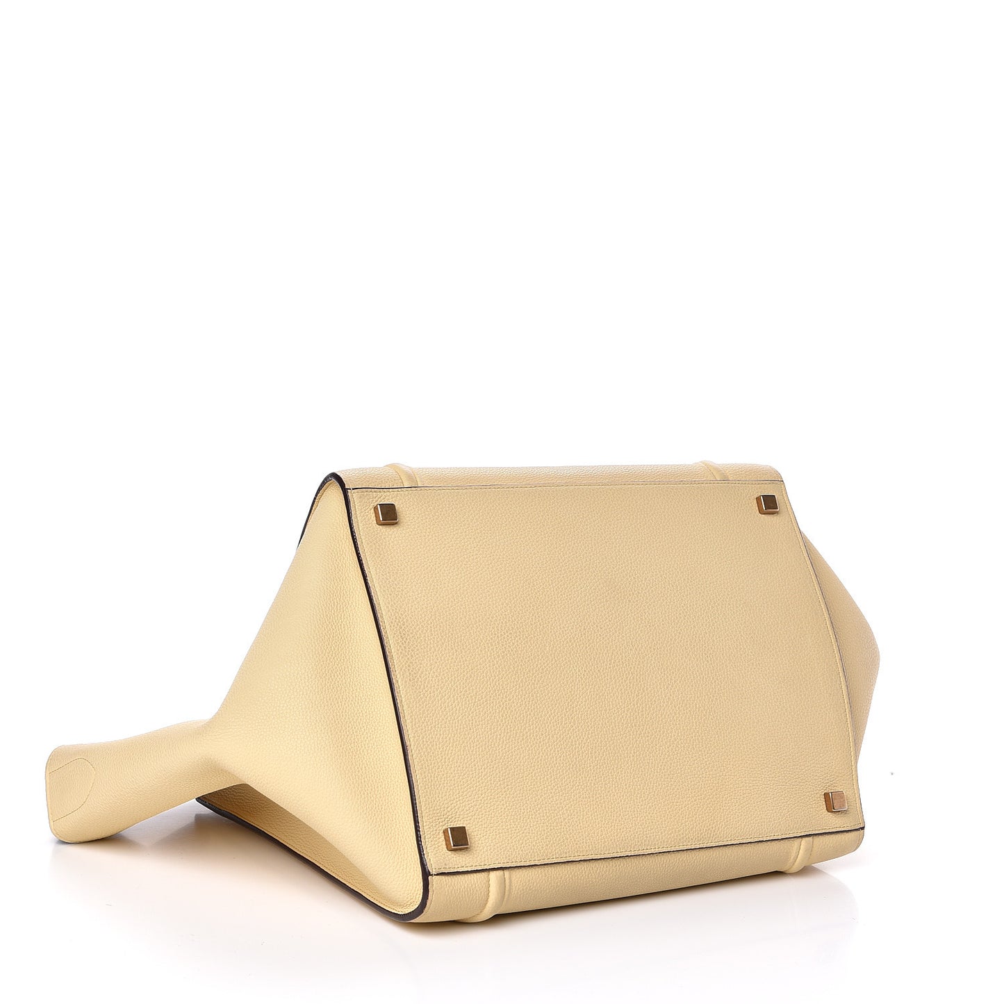Drummed Calfskin Medium Phantom Luggage Cream