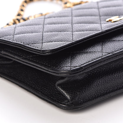 Chanel Caviar Quilted Wallet On Chain WOC Black 9 of 11