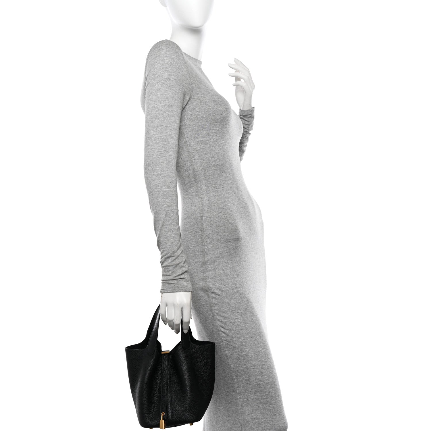 Hermes Taurillon Clemence Picotin Lock 18 PM Black 2 of 11