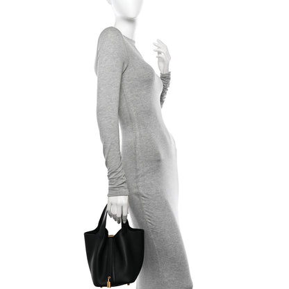 Hermes Taurillon Clemence Picotin Lock 18 PM Black 2 of 11