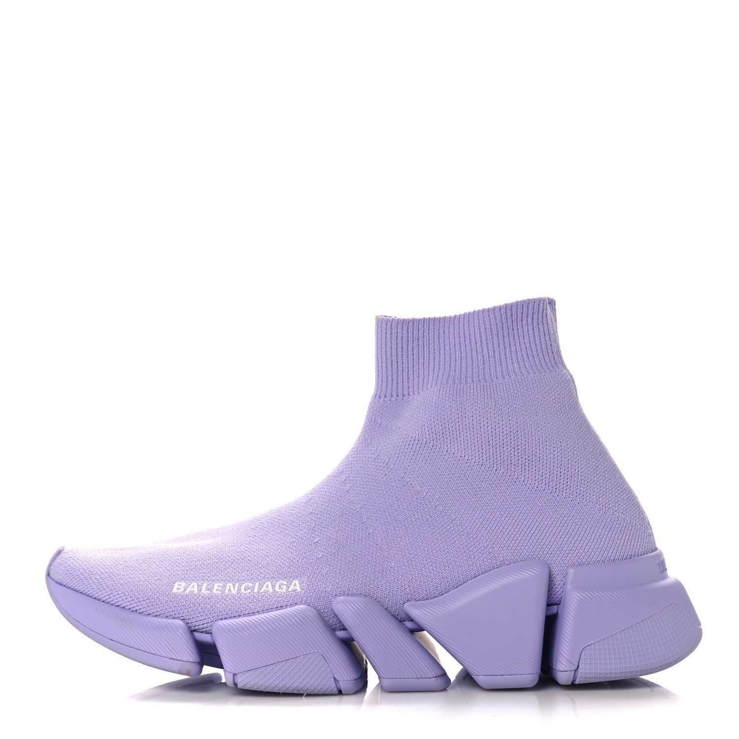 Balenciaga Technical 3D Recycled Knit Womens Speed 2.0 Sneakers 35 Monocolor Lilla 1 of 7