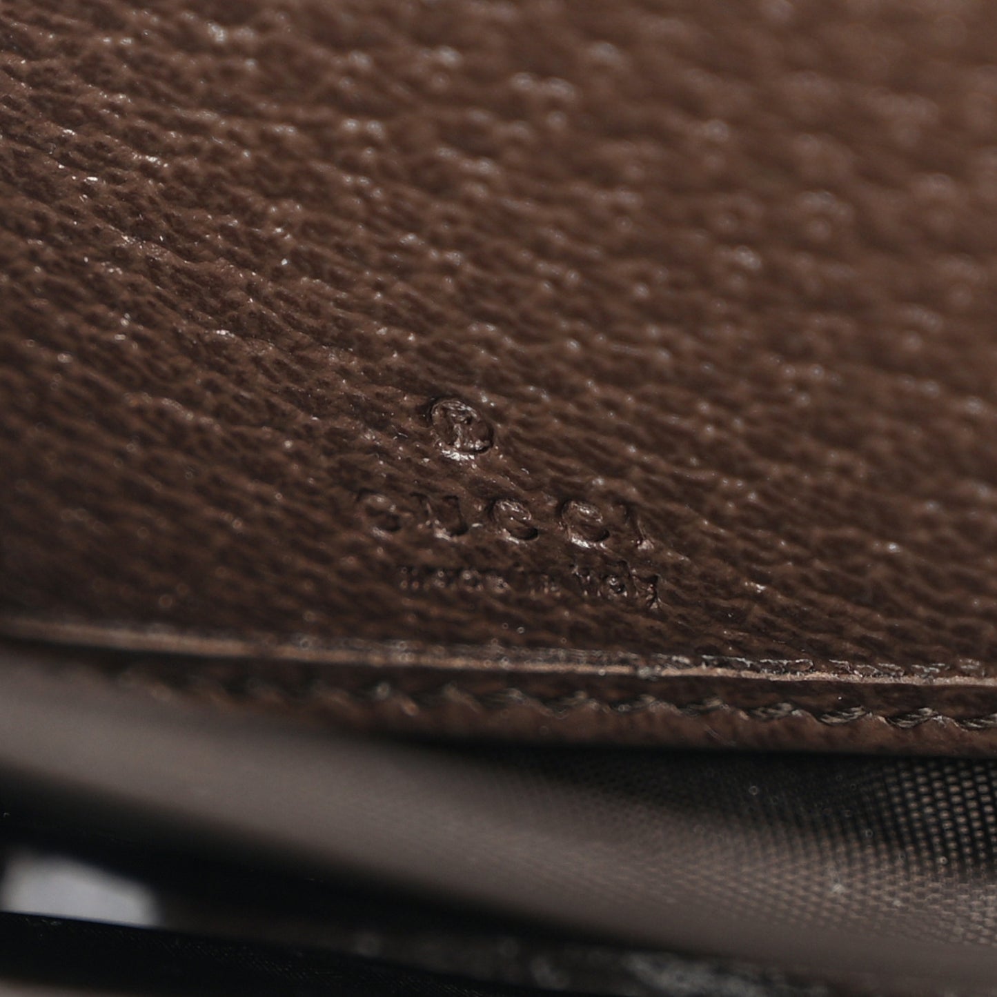 GG Supreme Monogram Web Ophidia Zip Around Wallet Brown