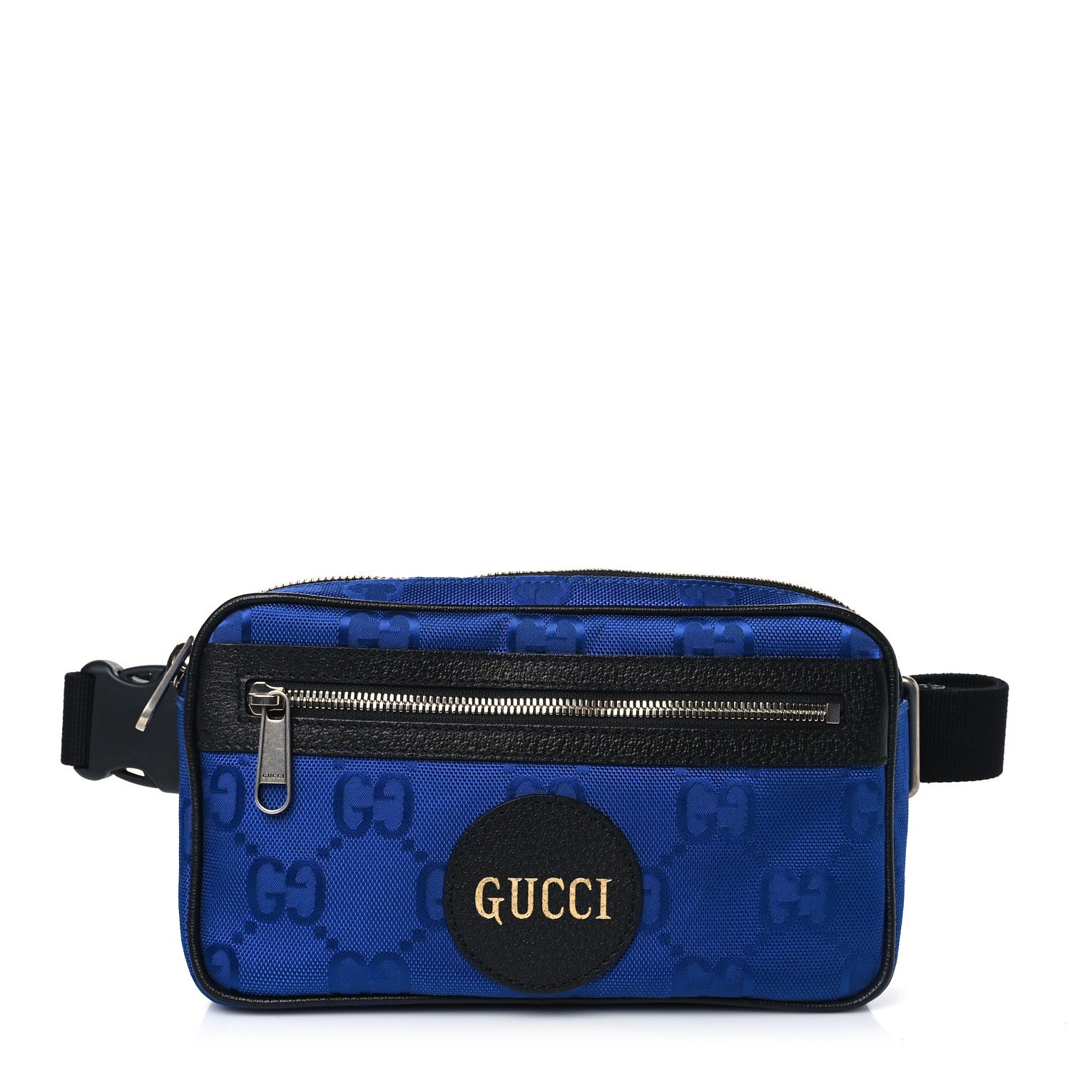 Gucci Econyl Nylon Monogram Off The Grid Belt Bag Guilted Blue Black 1 of 10