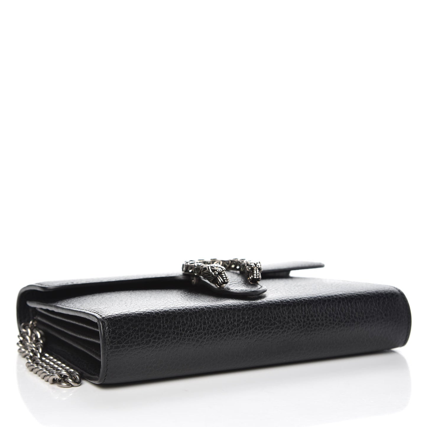 Calfskin Mini Dionysus Chain Wallet Black