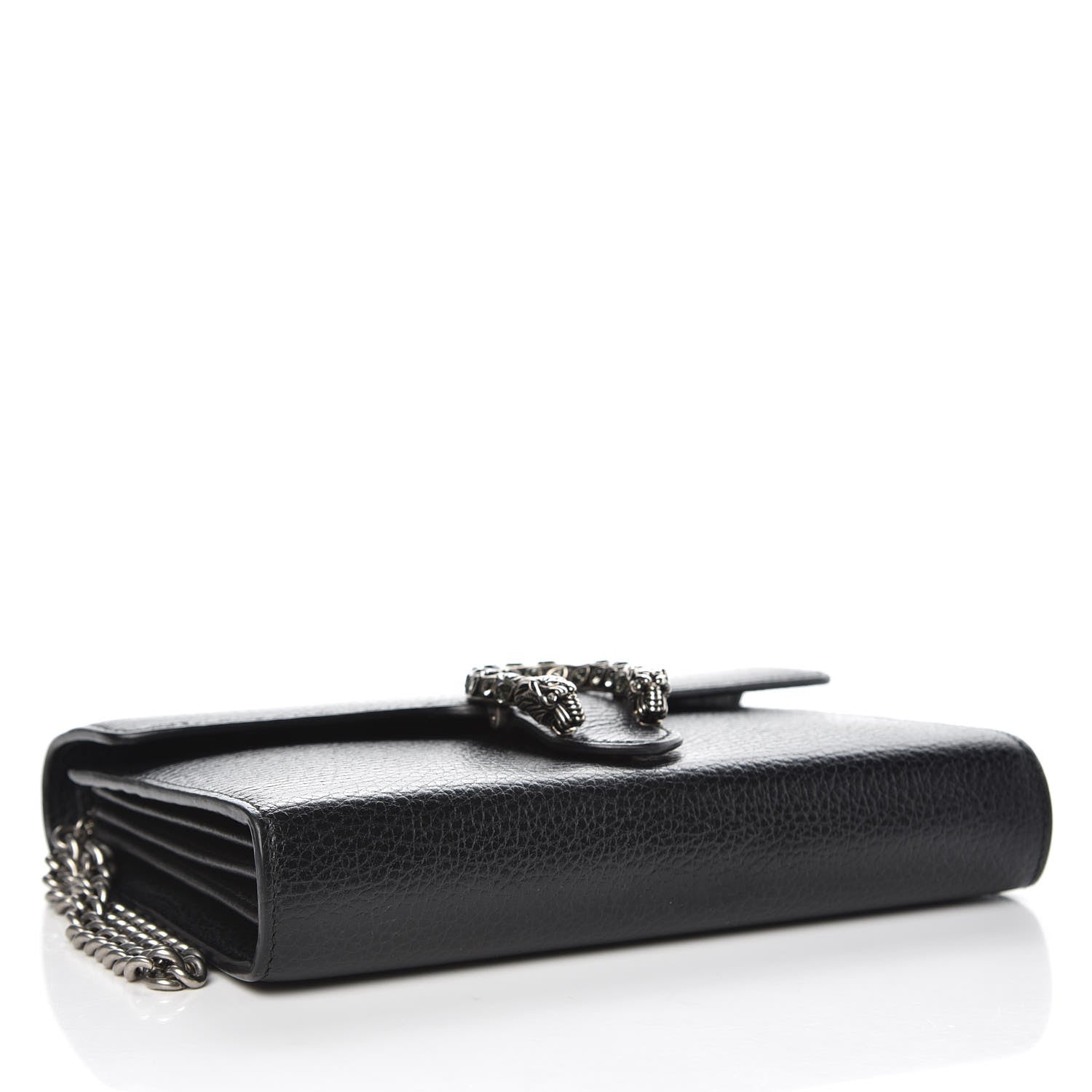 Gucci Calfskin Mini Dionysus Chain Wallet Black 4 of 10