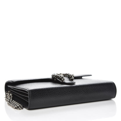 Gucci Calfskin Mini Dionysus Chain Wallet Black 4 of 10