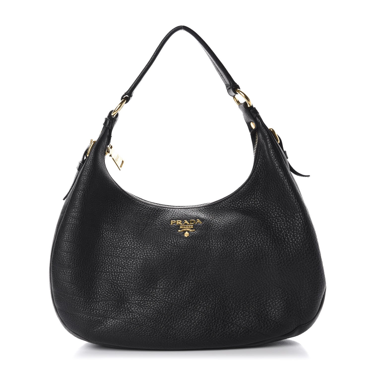 Prada Vitello Daino Hobo Black 1 of 13