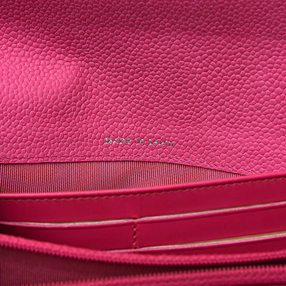 Chanel Iridescent Caviar Quilted Large Flap Wallet Pink 7 of 14