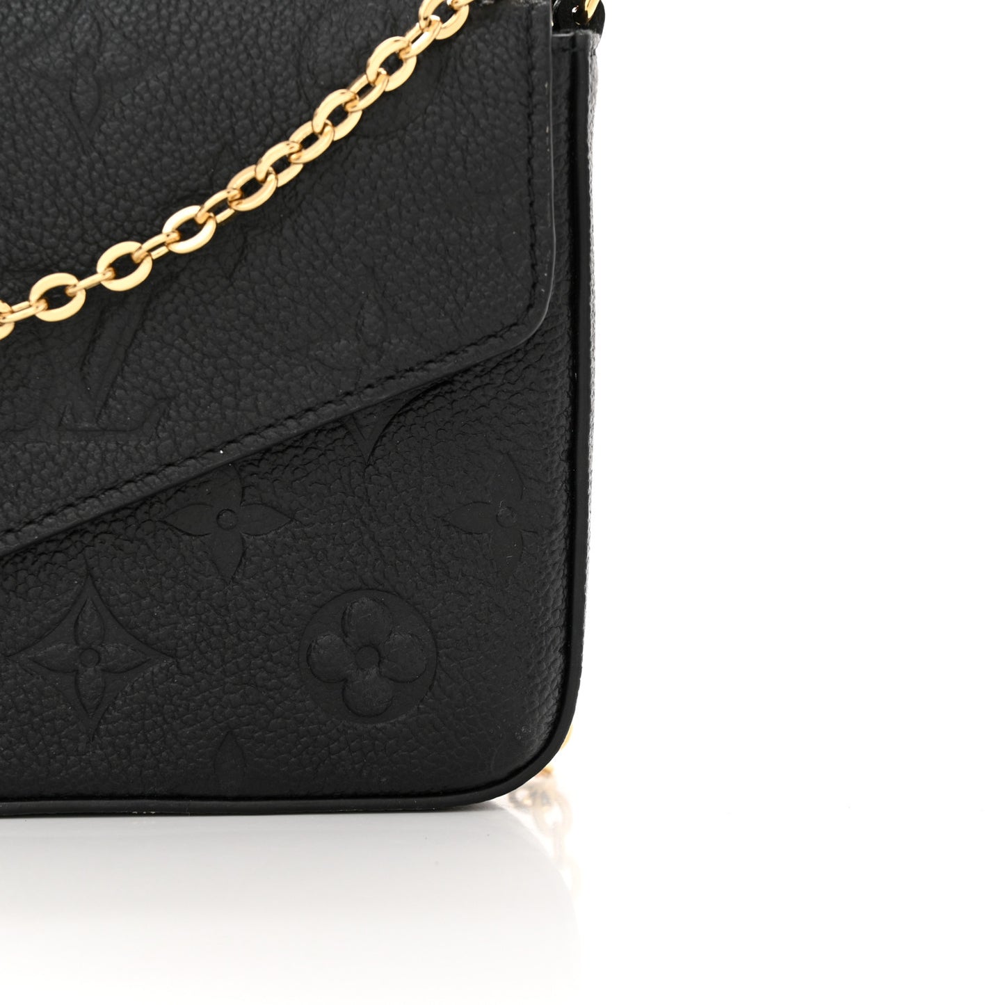 Empreinte Pochette Felicie Chain Wallet Black