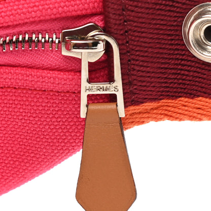 Hermes Canvas Small Bride-A-Brac Pouch Hibiscus 7 of 7