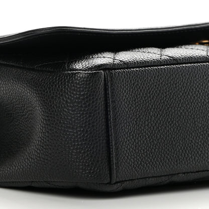 Chanel Caviar Quilted Medium CC Filigree Flap Black 9 of 13
