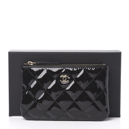 Chanel Patent Quilted Small Cosmetic Case Black 11 of 11
