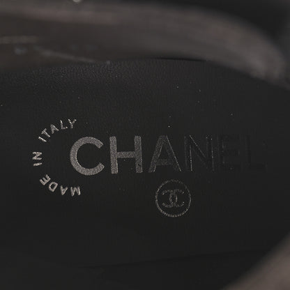 Chanel Suede CC Turnlock Ankle Boots 37.5 Brown 9 of 11