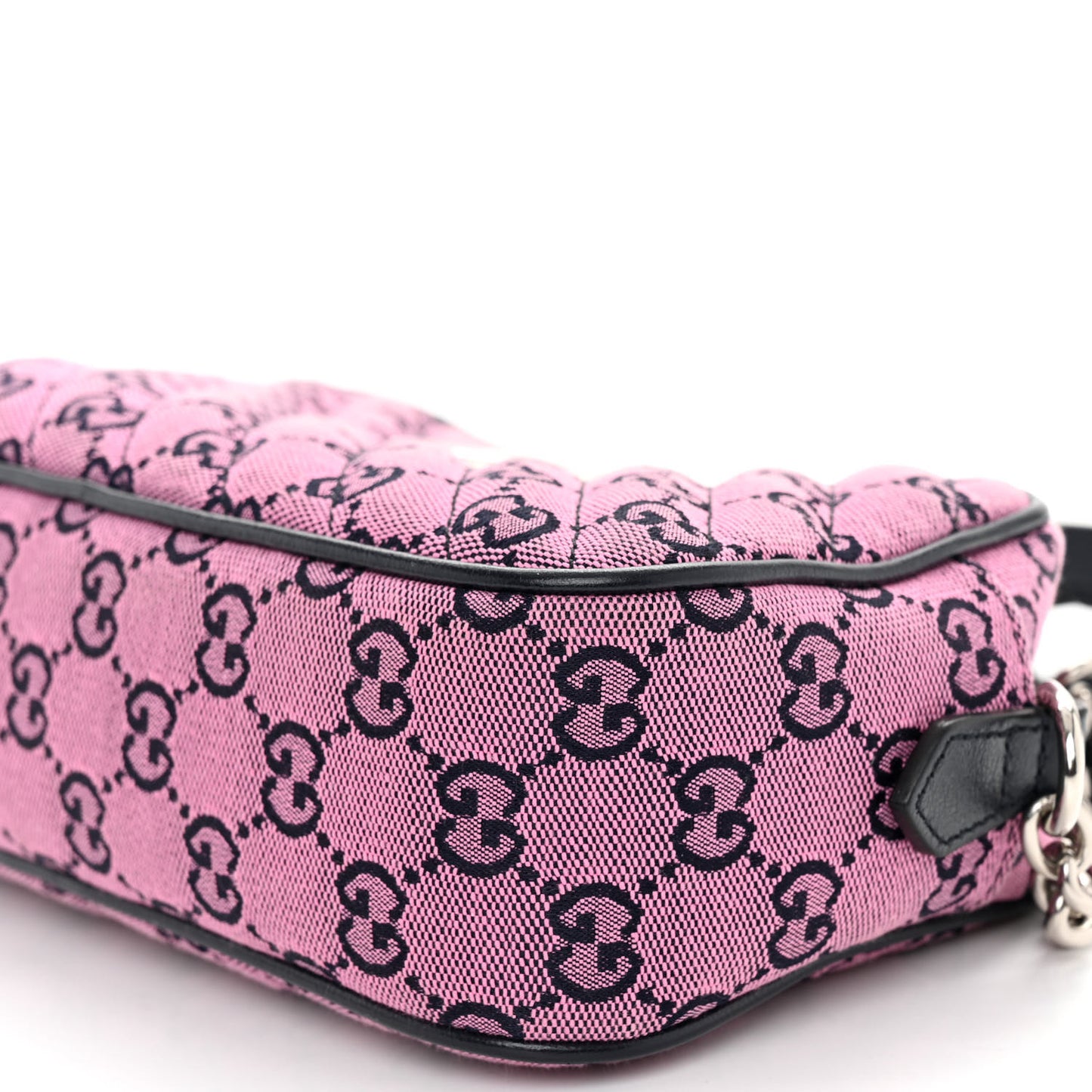 Monogram Multicolor Matelasse Diagonal Small GG Marmont Chain Shoulder Bag Pink Blue