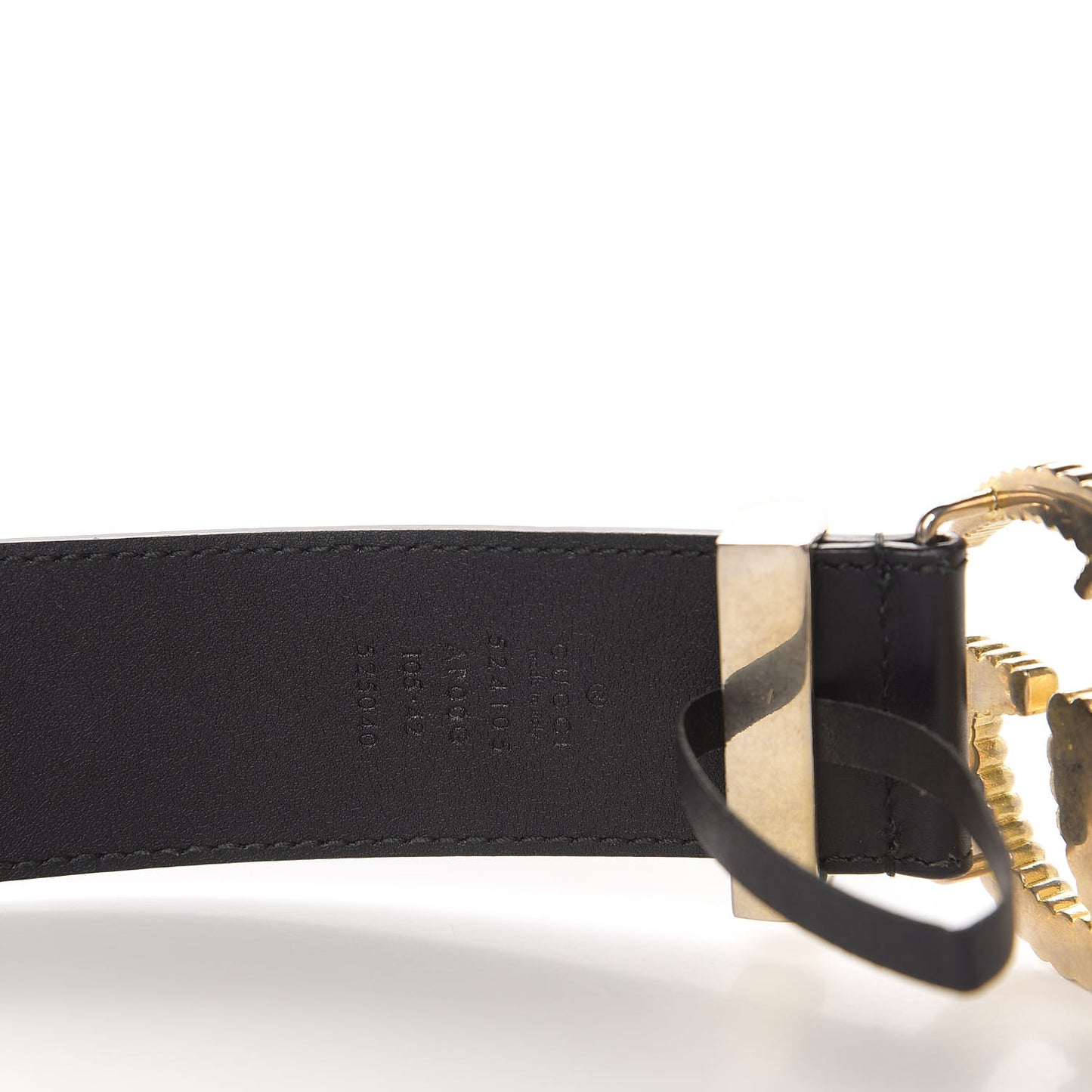 Moon Calfskin Torchon Double G 40mm Belt 105 42 Black