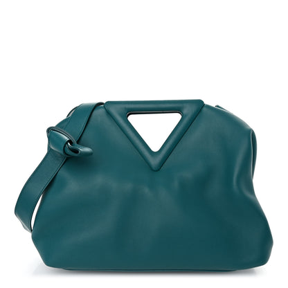 Bottega Veneta Calfskin Medium The Point Triangle Bag Mallard 1 of 10