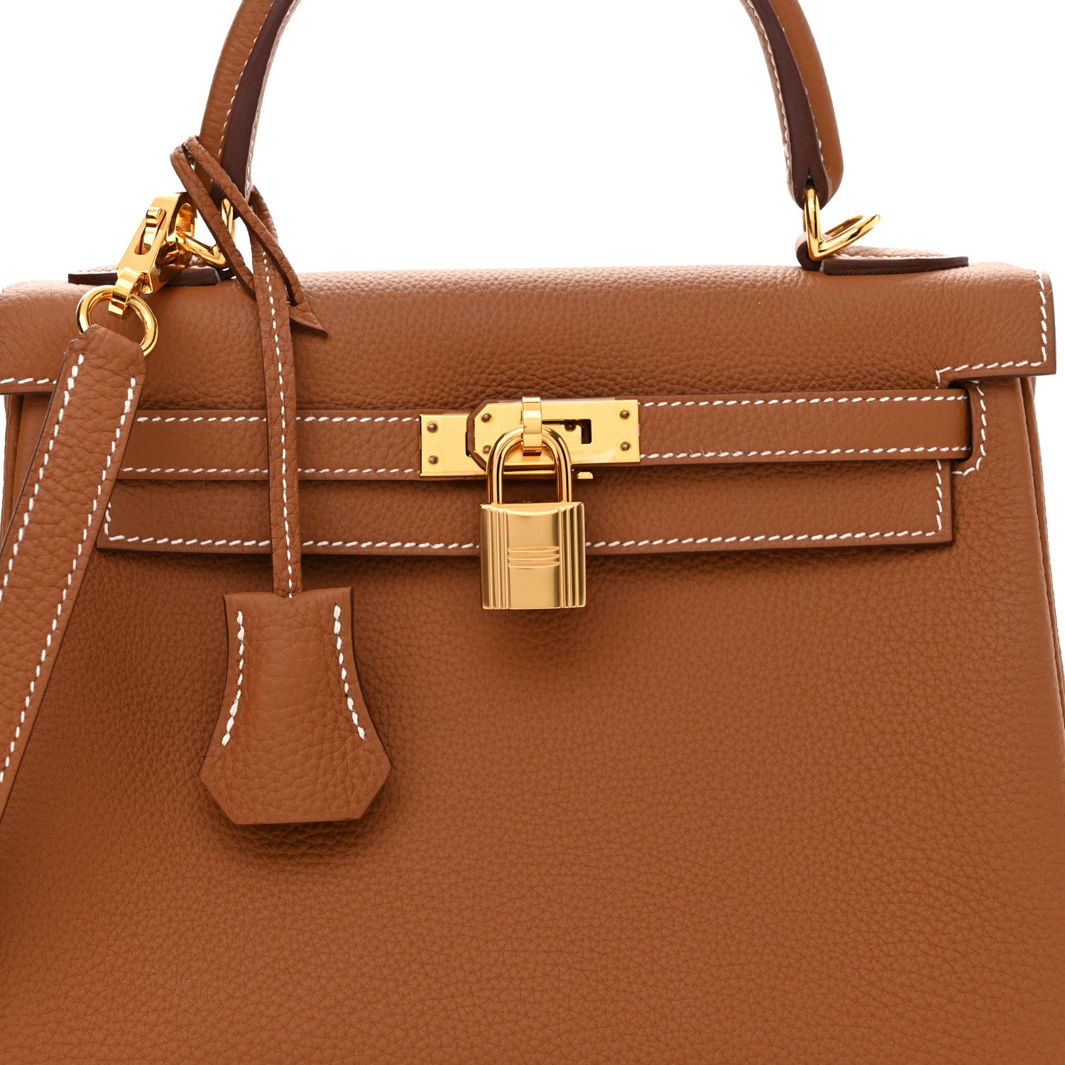 Hermes Togo Kelly Retourne 25 Gold 8 of 11